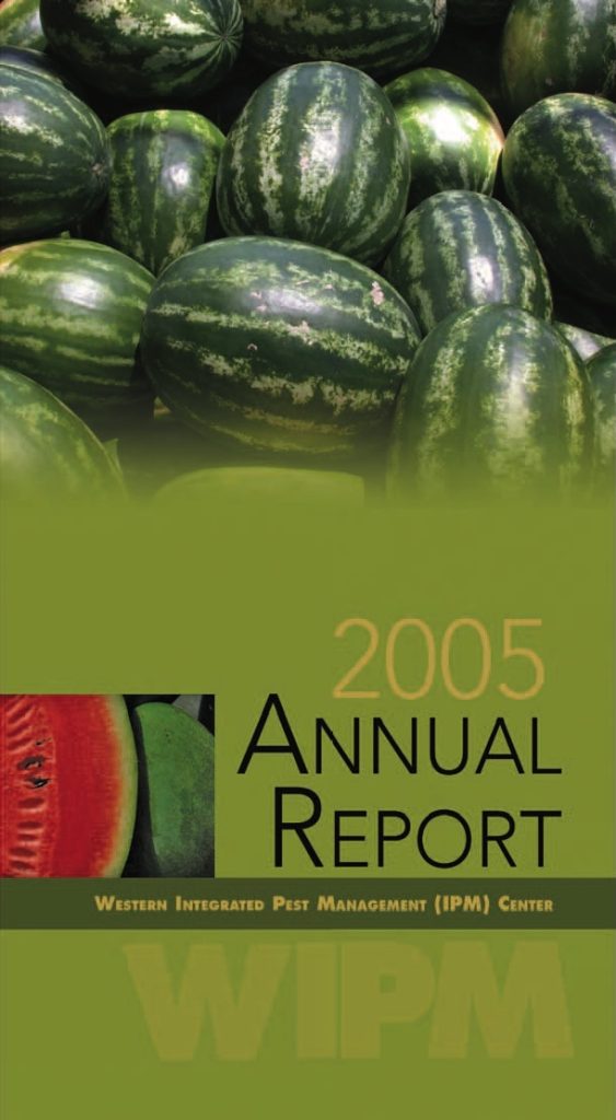 The cover of the 2005 annual report featuring watermelons